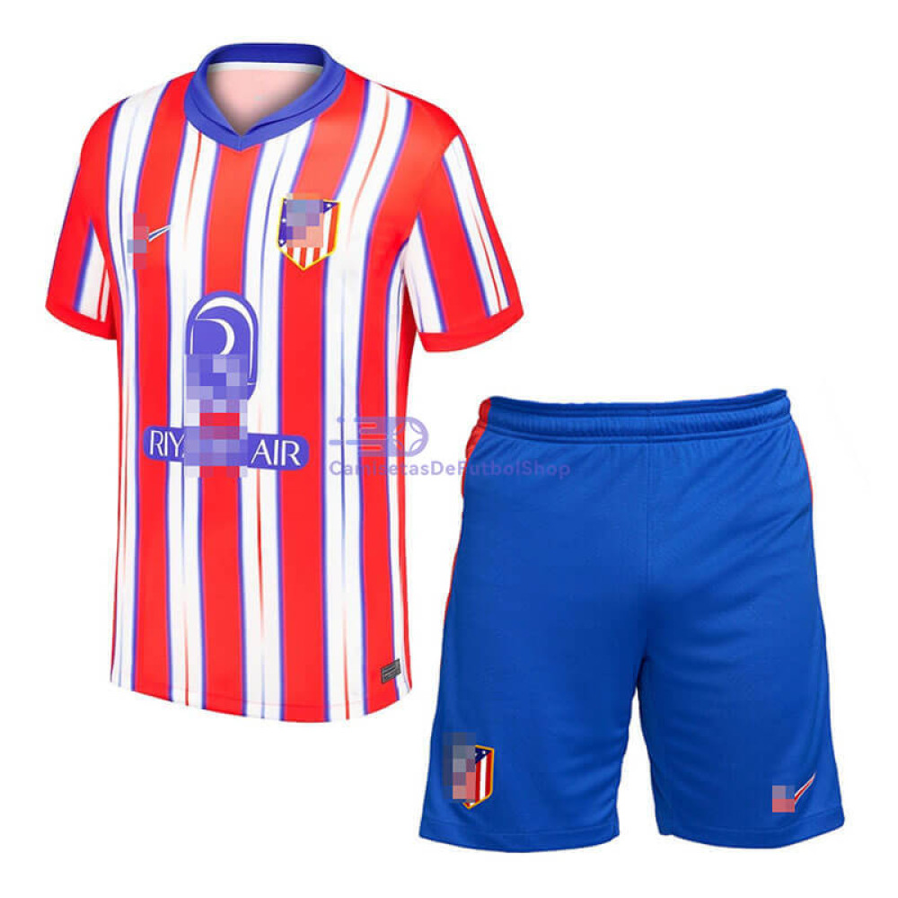 Camiseta Atlético de Madrid 2024/2025 1ª Equipación Niño Kit
