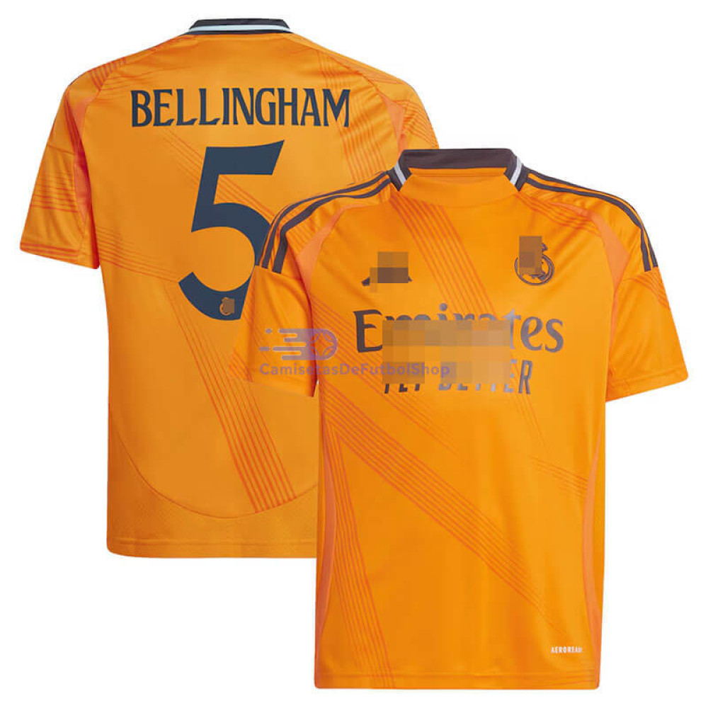 Camiseta Bellingham 5 Real Madrid 2024/2025 2ª Equipación