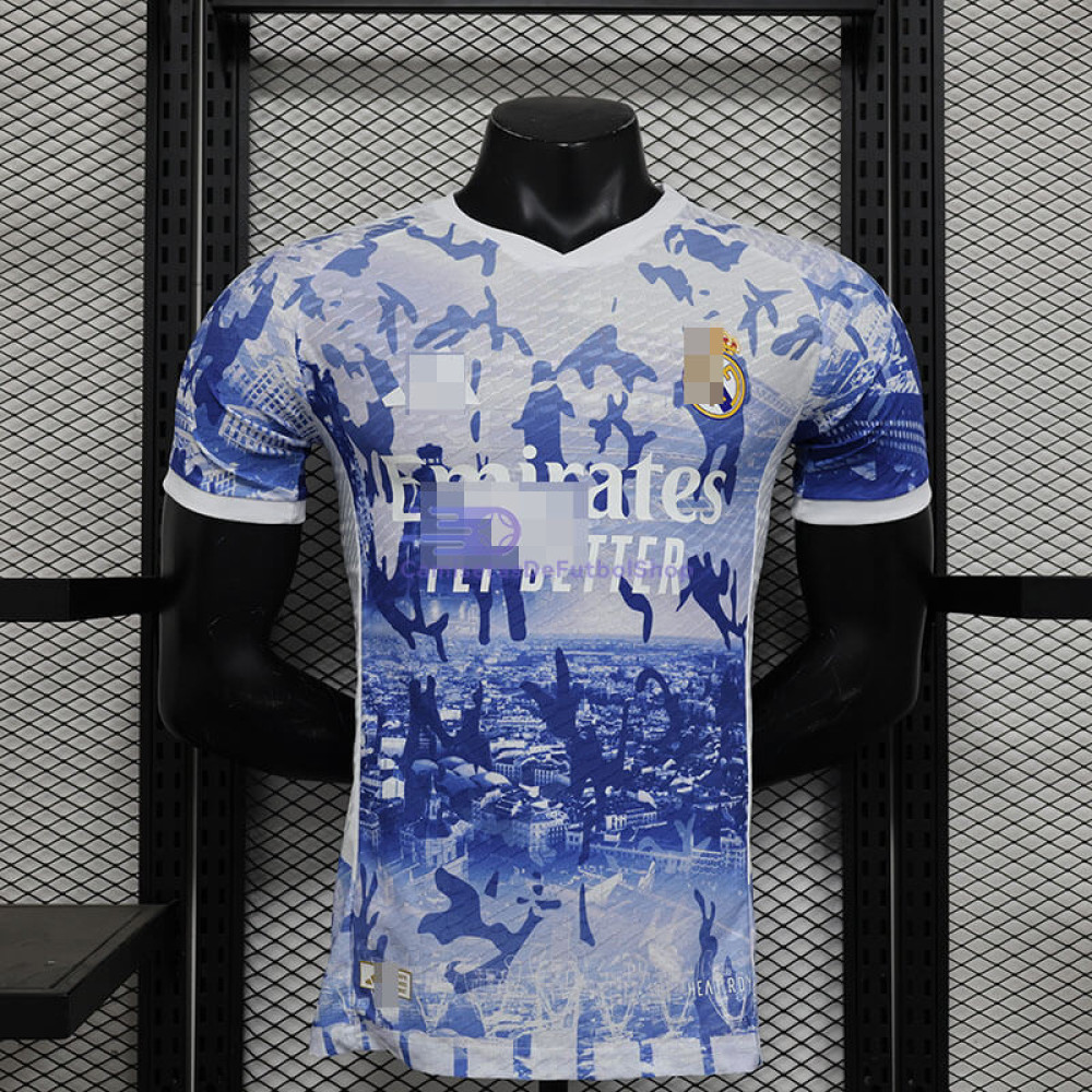 Camiseta Real Madrid Blanco/Azul 2024/2025 (EDICIÓN JUGADOR)