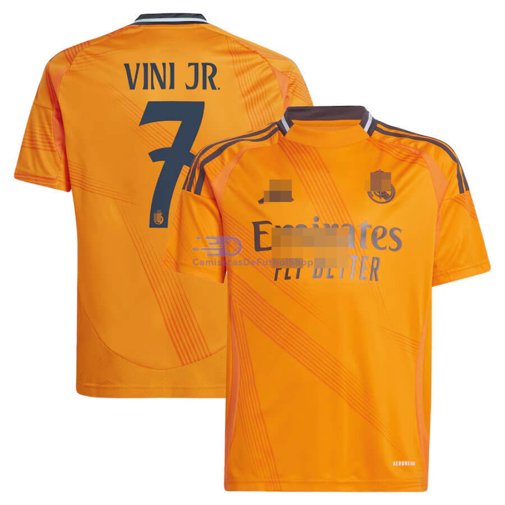 Camiseta Vini Jr. 7 Real Madrid 2024/2025 2ª Equipación