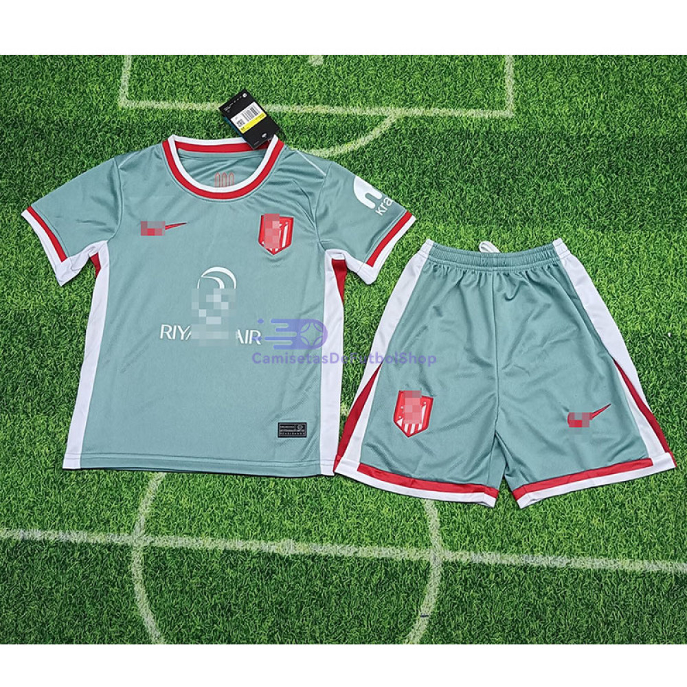 Camiseta Atlético de Madrid 2024/2025 2ª Equipación Niño Kit