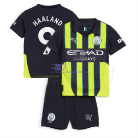 Camiseta Haaland 9 Manchester City 2024/2025 2ª Equipación Niño Kit