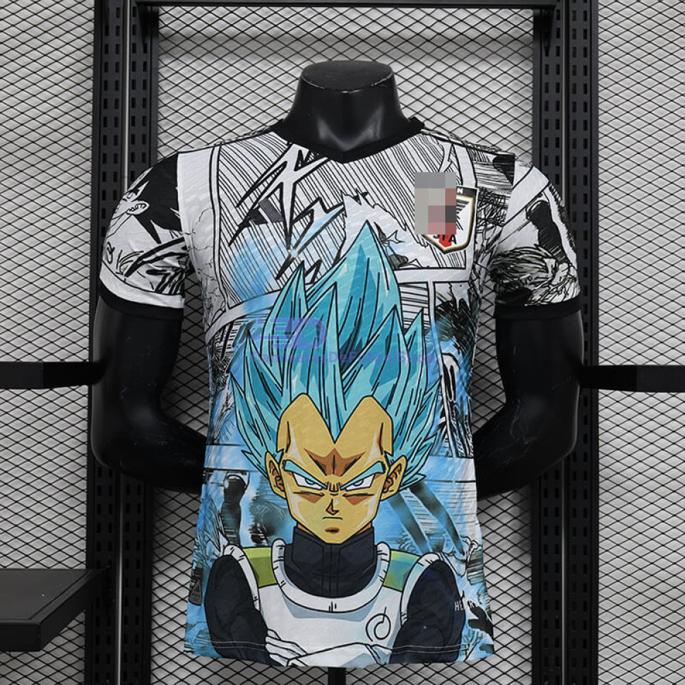 Camiseta Japón 2024 Blanco/Negro/Azul Dragon Ball (EDICIÓN JUGADOR)