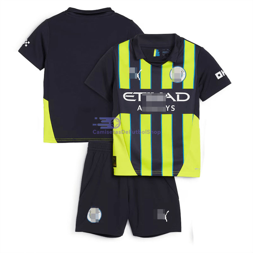 Camiseta Manchester City 2024/2025 2ª Equipación Niño Kit