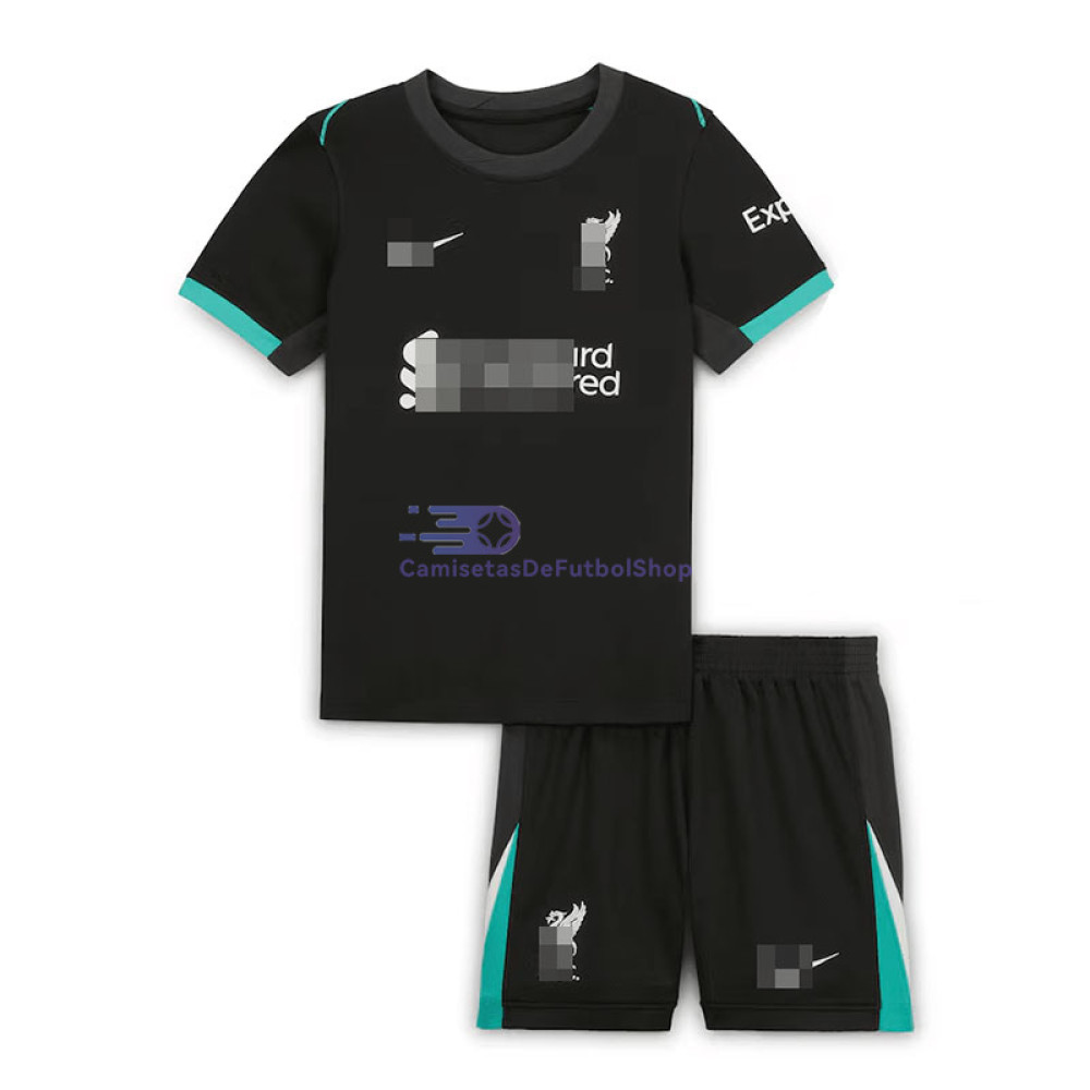 Camiseta Liverpool 2024/2025 2ª Equipación Niño Kit