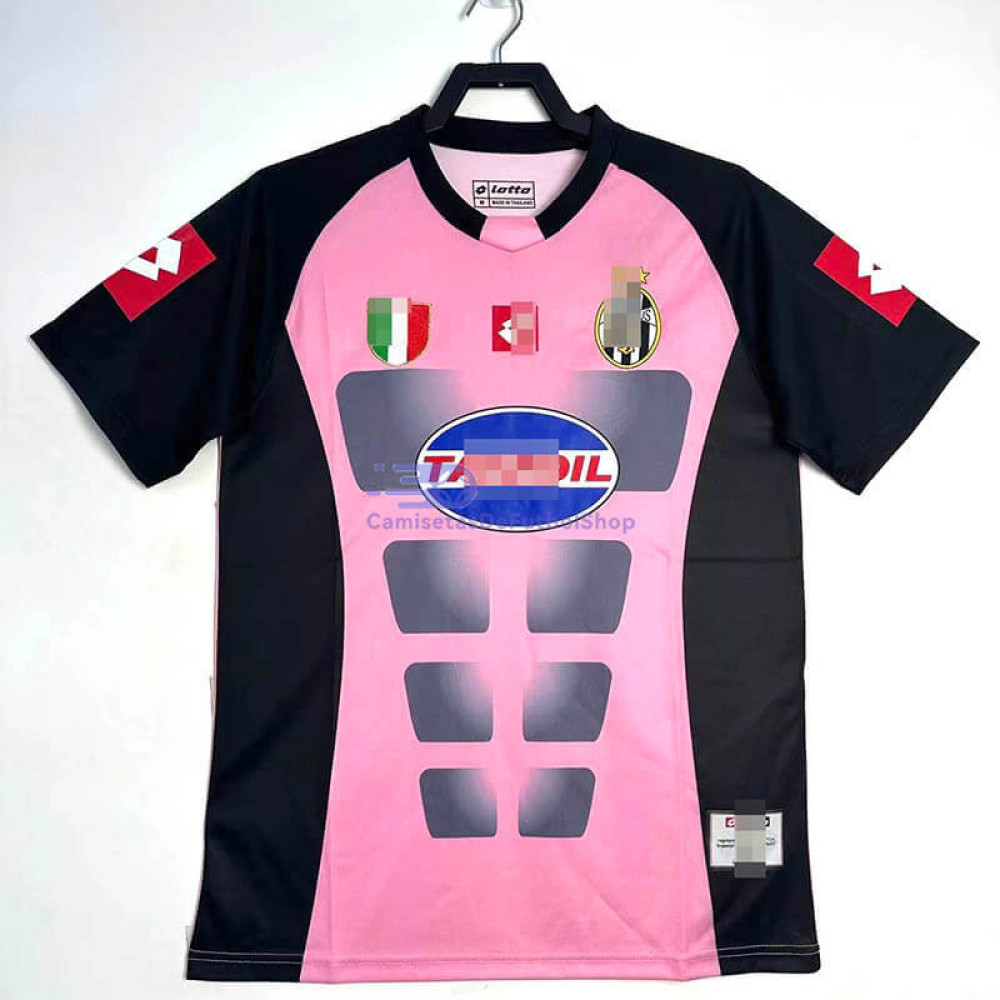 Camiseta De Portero Juventus 2002/03 Rosa/Negro Retro