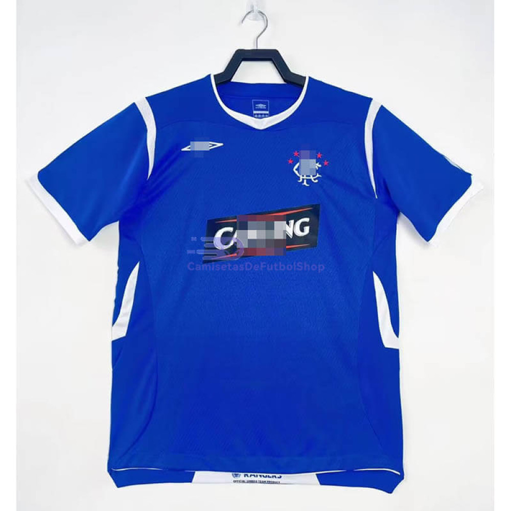 Camiseta Rangers FC 2008/09 1ª Equipación Retro