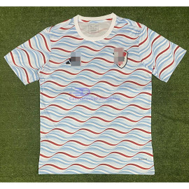 Camiseta River Plate 2024/2025 Azul/Rojo Pre-Match