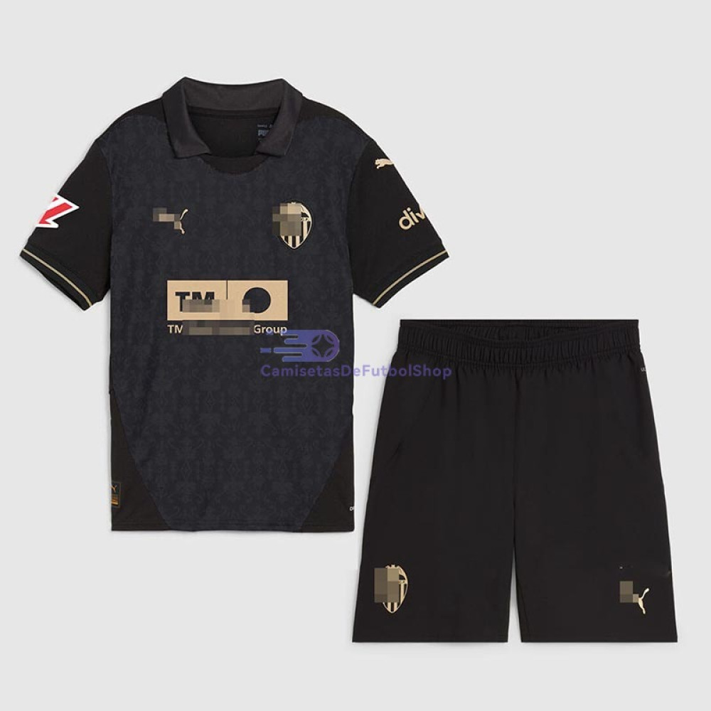 Camiseta Valencia CF 2024/2025 2ª Equipación Niño Kit