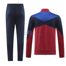 Chandal Barcelona Rojo Oscuro/Azul 2024/2025