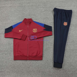 Chandal Barcelona Rojo Oscuro/Azul 2024/2025