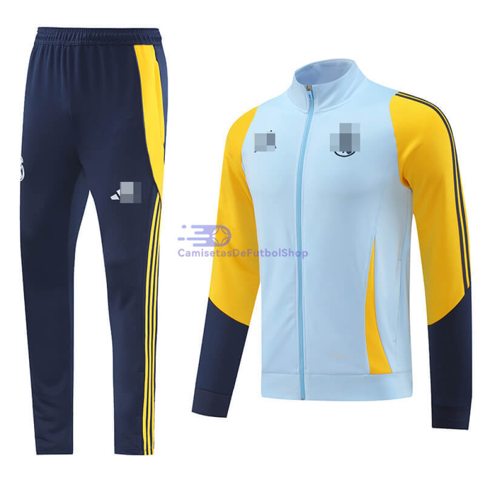 Chandal Real Madrid Azul Claro/Amarillo 2024/2025