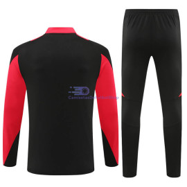 Sudadera de Entrenamiento Bayern Múnich Negro/Rojo 2024/2025 Kit
