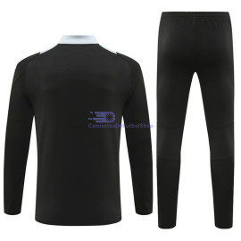 Sudadera de Entrenamiento Manchester United Negro/Gris 2024/2025 Kit