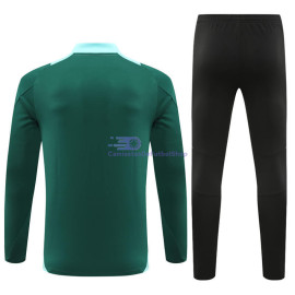 Sudadera de Entrenamiento Manchester United Verde/Azul 2024/2025 Kit