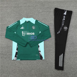 Sudadera de Entrenamiento Manchester United Verde/Azul 2024/2025 Kit