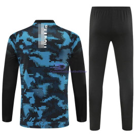 Sudadera de Entrenamiento Napoli Negro/Azul 2024/2025 Kit