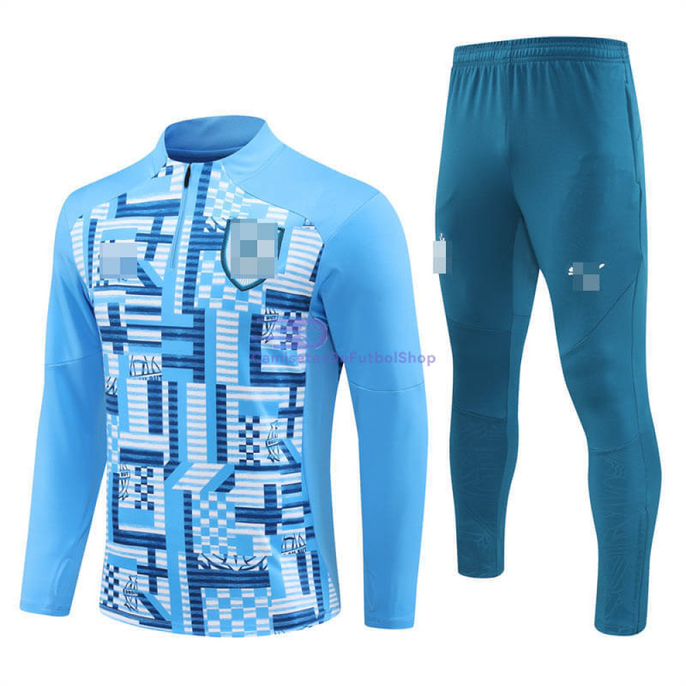 Sudadera de Entrenamiento Olympique Marsella Azul 2024/2025 Kit