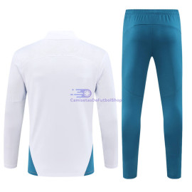 Sudadera de Entrenamiento Olympique Marsella Blanco/Turquesa 2024/2025 Kit