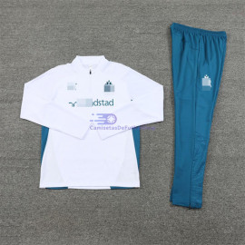 Sudadera de Entrenamiento Olympique Marsella Blanco/Turquesa 2024/2025 Kit