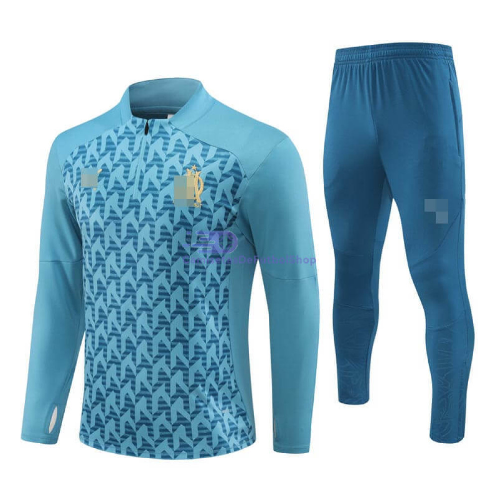 Sudadera de Entrenamiento Olympique Marsella Turquesa  2024/2025 Kit