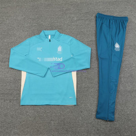 Sudadera de Entrenamiento Olympique Marsella Turquesa/Blanco 2024/2025 Kit