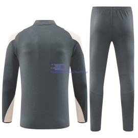 Sudadera De Entrenamiento Real Madrid Gris/Caqui 2024/2025 Kit