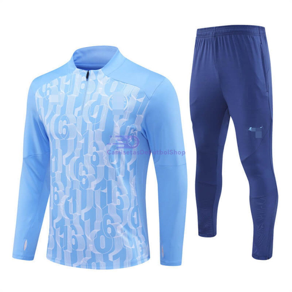 Sudadera de Entrenamiento Manchester City Azul Claro 2024/2025 Kit