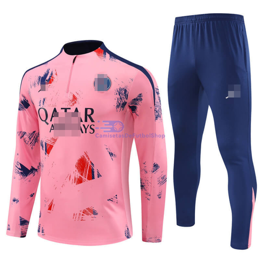 Sudadera de Entrenamiento PSG Rosa/Azul 2024/2025 Kit