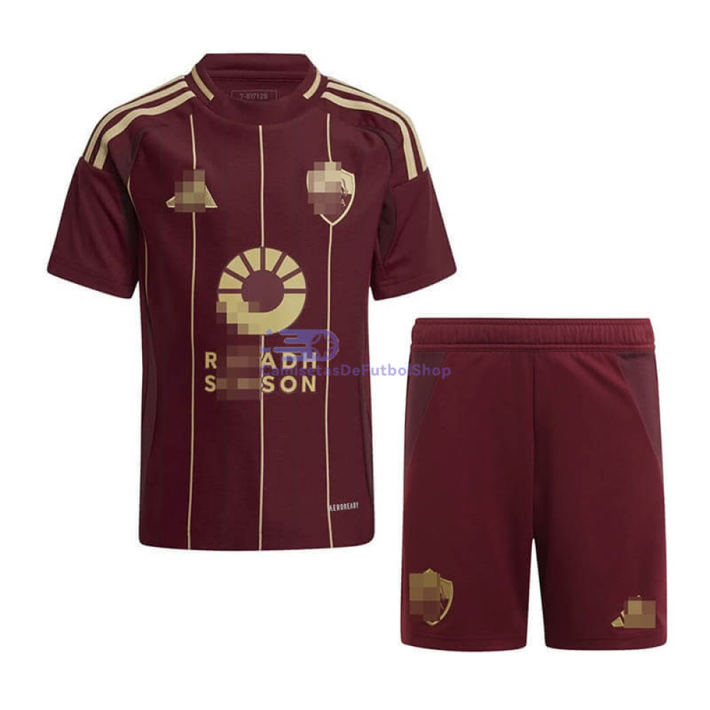 Camiseta AS Roma 2024/2025 1ª Equipación Niño Kit
