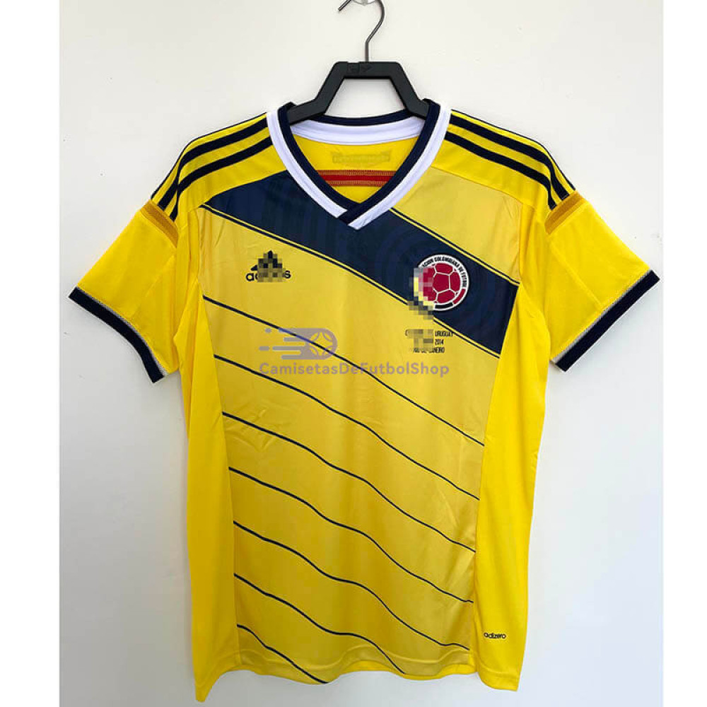 Camiseta Colombia 2014 1ª Equipación Retro