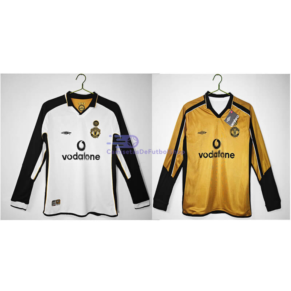 Camiseta Manchester United 2001/02 100 Aniversario Edición Retro ML