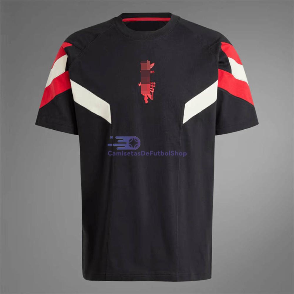 Camiseta Manchester United Negro/Blanco/Rojo 2024/2025