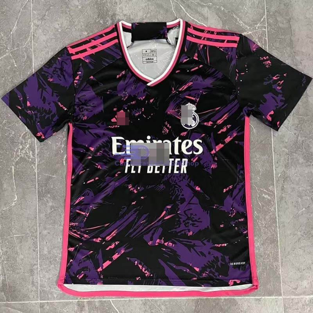 Camiseta Real Madrid Negro/Morado 2024/2025