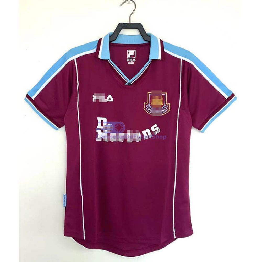 Camiseta West Ham United 99/01 1ª Equipación Retro