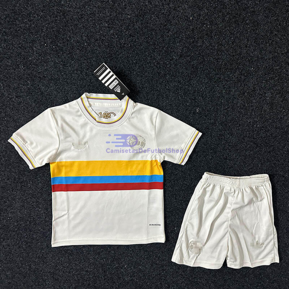 Camiseta Colombia 2024 100 Aniversario Edición Niño Kit