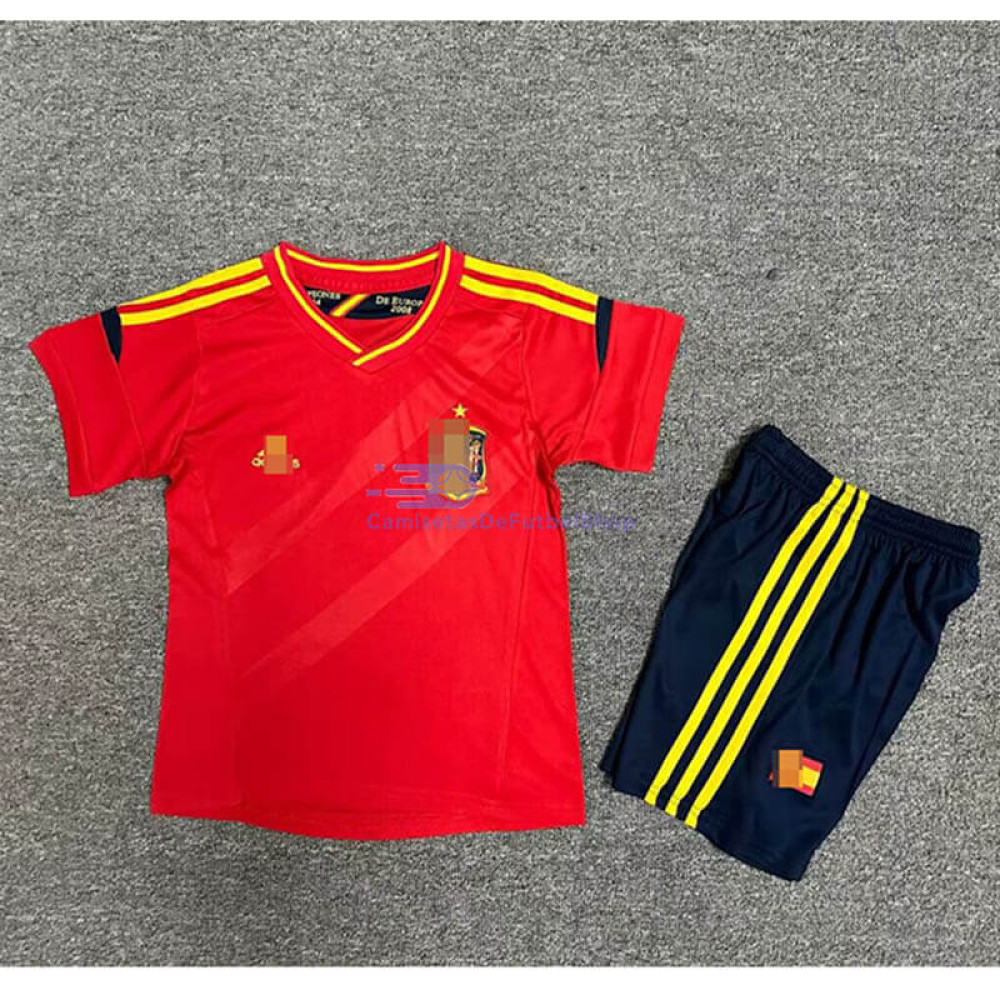 Camiseta España 2012 1ª Equipación Retro Niño Kit