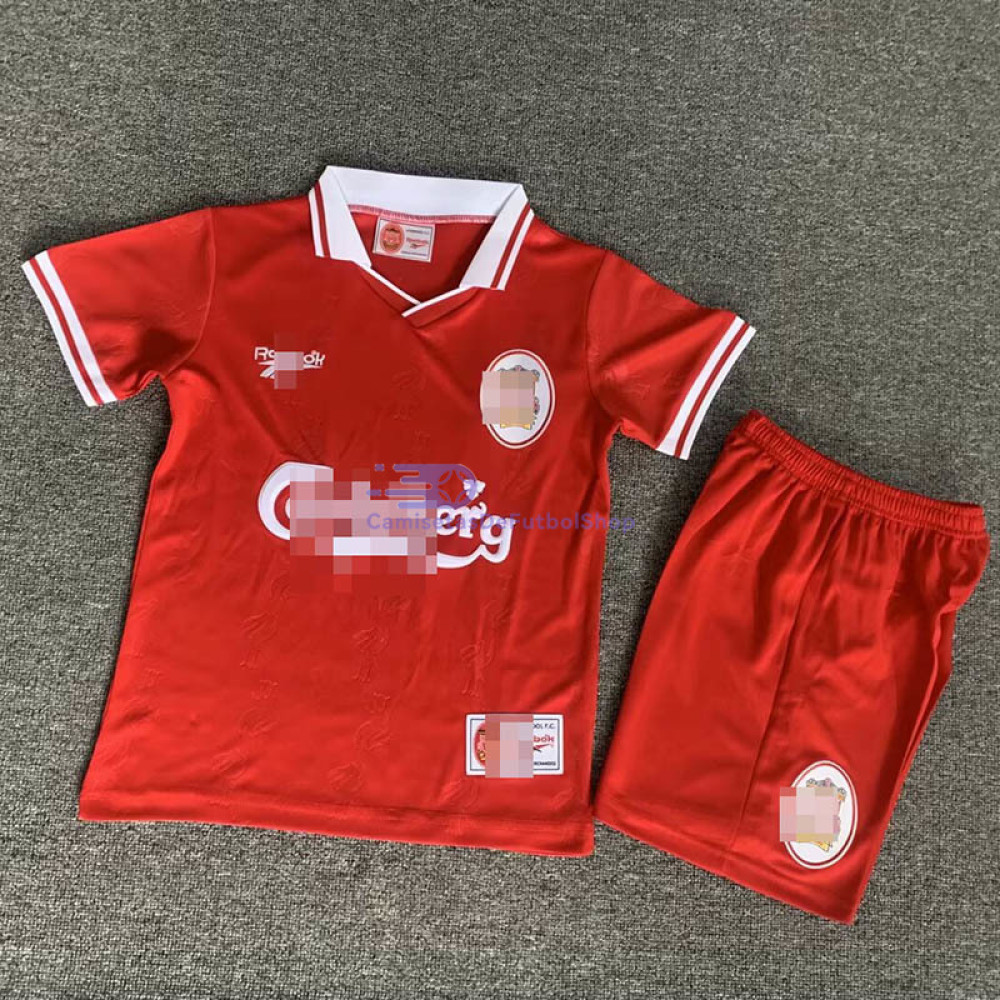 Camiseta Liverpool 1996/97 1ª Equipación Retro Niño Kit