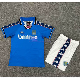 Camiseta Manchester City 1997/99 1ª Equipación Retro Niño Kit