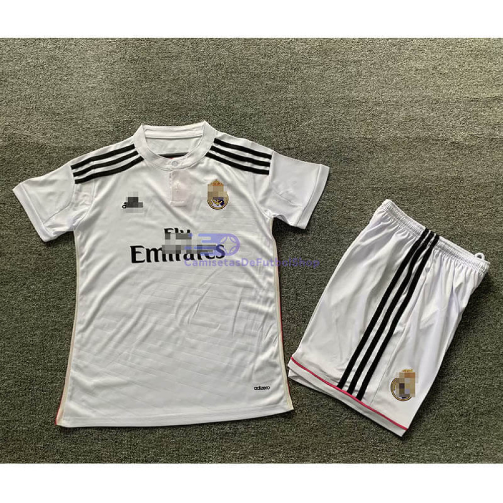 Camiseta Real Madrid 2014/15 1ª Equipación Retro Niño Kit
