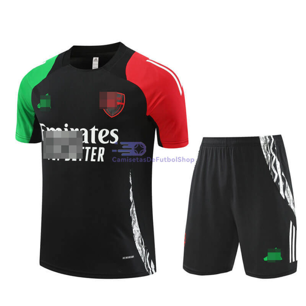 Camiseta de Entrenamiento Arsenal 2024/2025 Negro/Verde/Rojo Kit