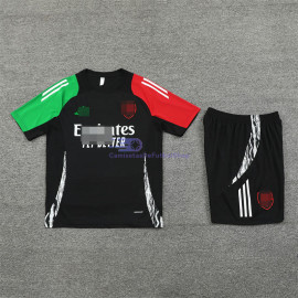 Camiseta de Entrenamiento Arsenal 2024/2025 Negro/Verde/Rojo Kit