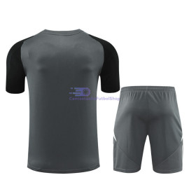 Camiseta de Entrenamiento Manchester United 2024/2025 Gris Oscuro/Negro Kit