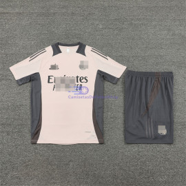 Camiseta de Entrenamiento Real Madrid 2024/2025 Caqui/Gris Oscuro Kit
