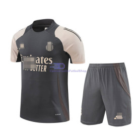 Camiseta de Entrenamiento Real Madrid 2024/2025 Gris Oscuro/Caqui Kit