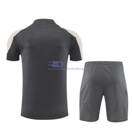 Camiseta de Entrenamiento Real Madrid 2024/2025 Gris Oscuro/Caqui Kit