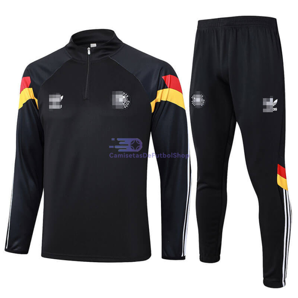 Sudadera de Entrenamiento Alemania 2024 Negro Kit