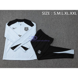 Sudadera De Entrenamiento Barcelona 2024/2025 Azul Claro/Negro Kit