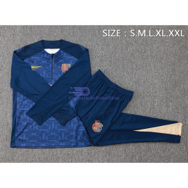 Sudadera De Entrenamiento Barcelona 2024/2025 Azul Oscuro Kit