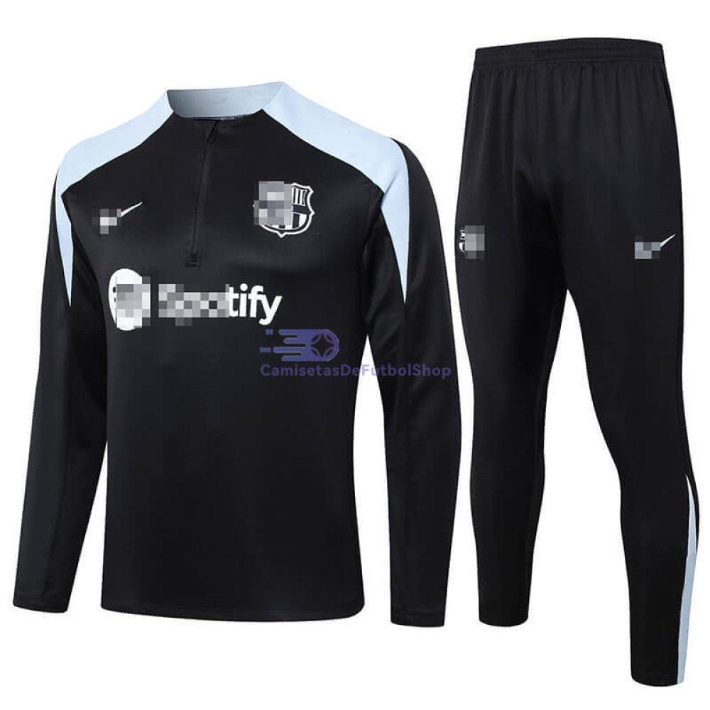 Sudadera De Entrenamiento Barcelona 2024/2025 Negro/Gris Kit
